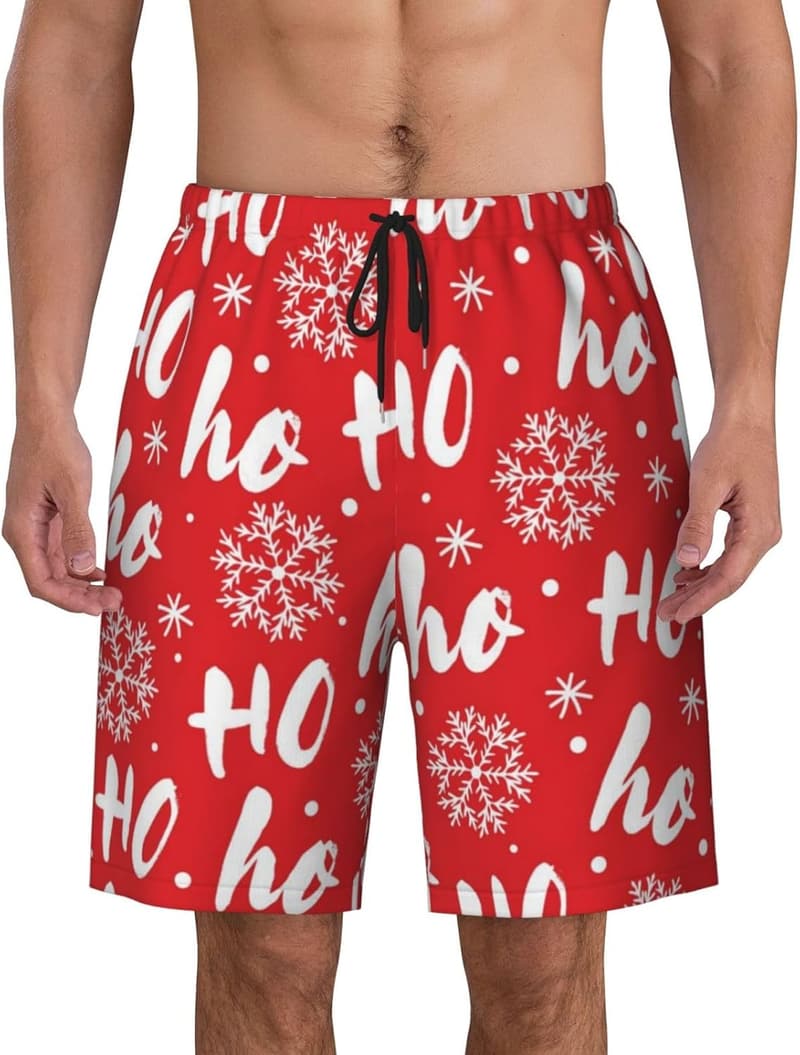 Men's Quick-Dry Swim Trunks with Mesh Lining