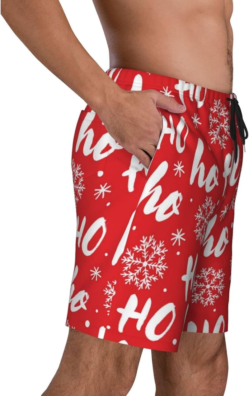 Men's Quick-Dry Swim Trunks with Mesh Lining