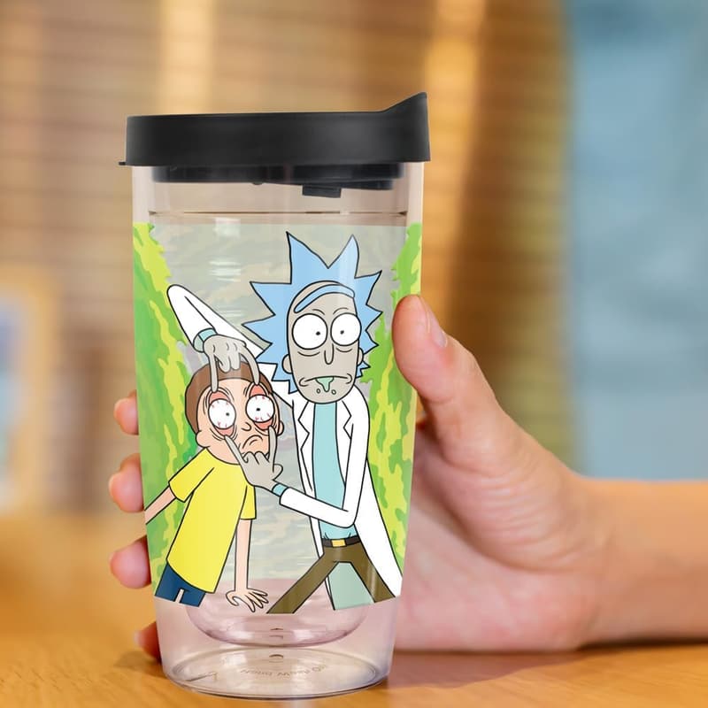 Rick and Morty Portal Double-Walled Travel Tumbler - 16oz