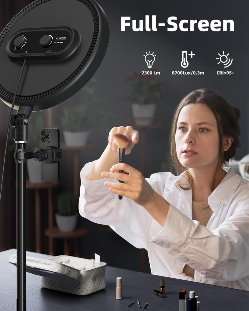 Professional 6500K Ring Light with 79