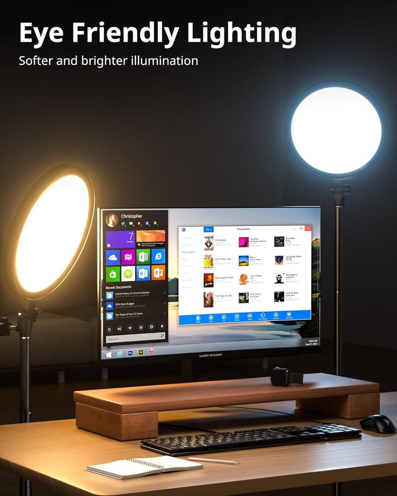 UBeesize Professional Ring Light with Stand & Remote for Photography