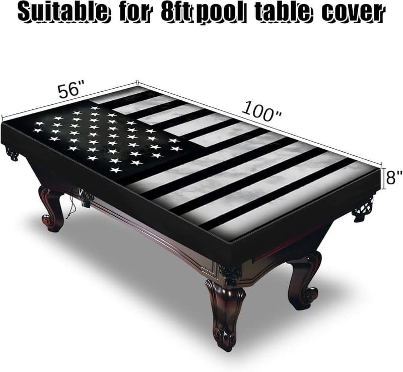 Waterproof 8ft Billiard Pool Table Cover, Scratch-Resistant