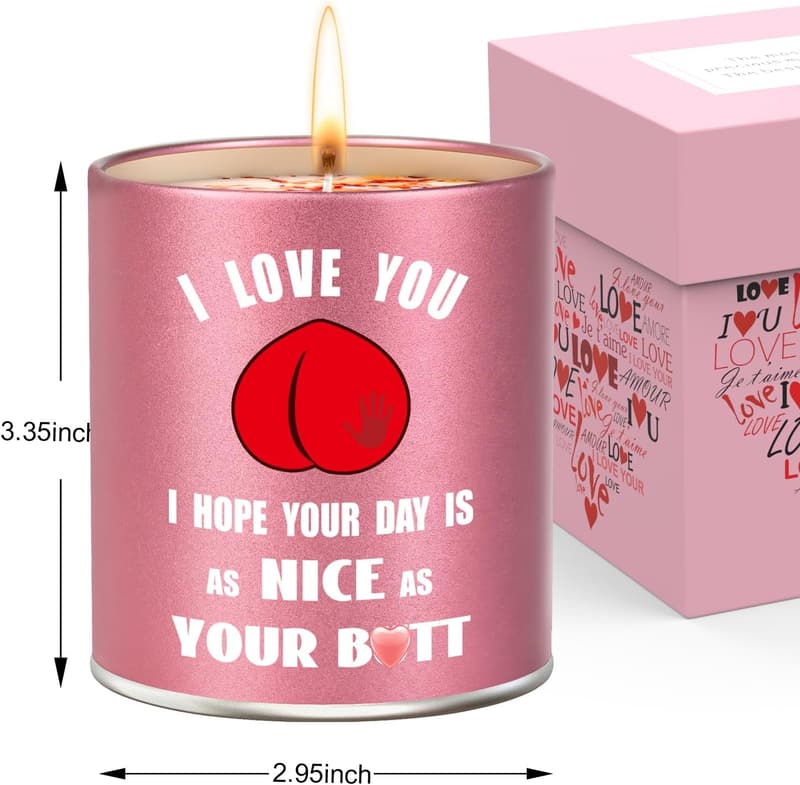 Valentine's Day Unique Scented Candle Gift for Women 9oz