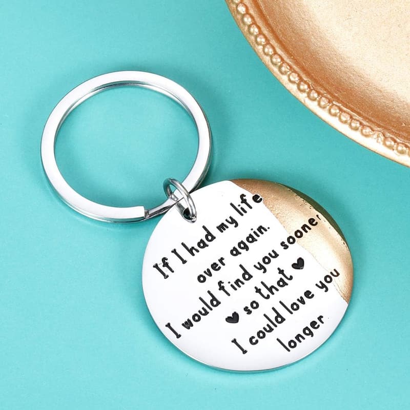 Couples Keychain Gift for Christmas or Valentine's Day