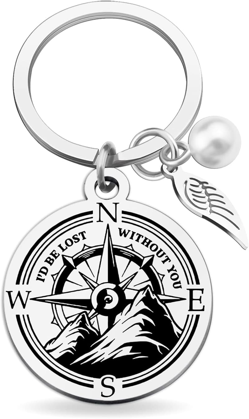 Fathers Day Gift: Silver Keychain for Men and Boyfriends