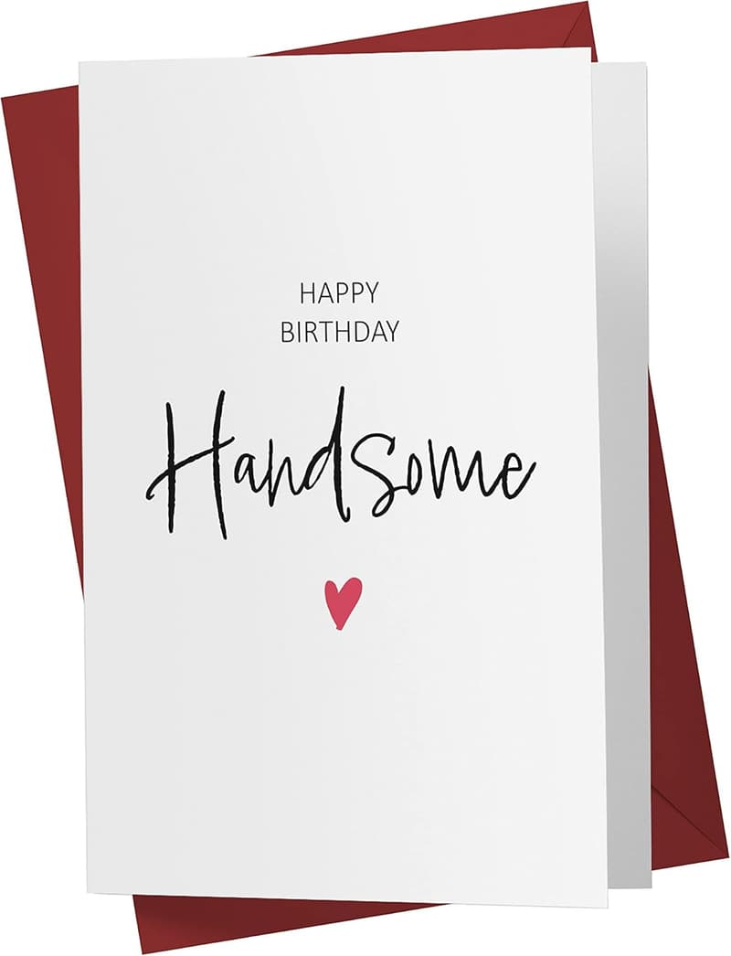 Birthday Card for Husband - Large 5.5x8.5 inch Design