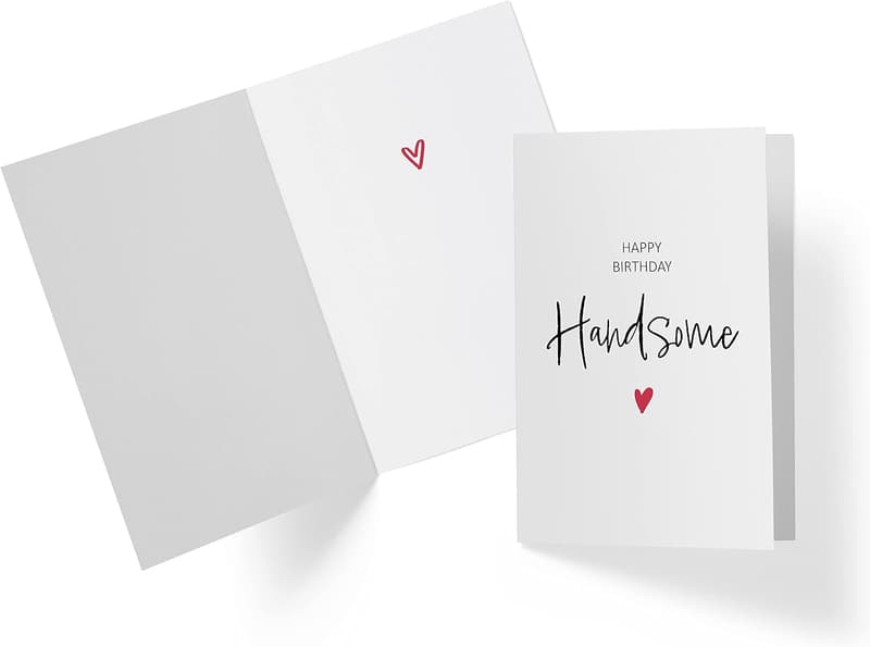 Birthday Card for Husband - Large 5.5x8.5 inch Design