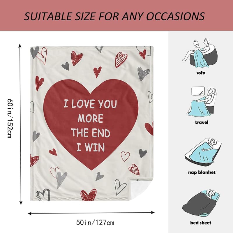 Romantic Couple Blanket 60