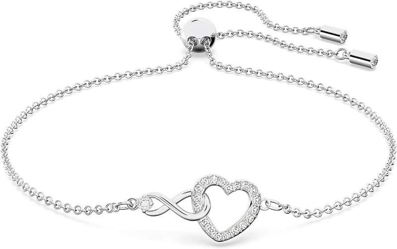Swarovski Infinity Heart Necklaces & Bracelets, Rose Gold & Rhodium