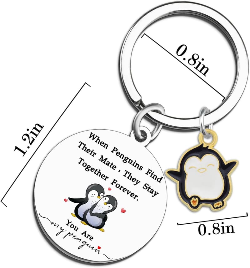 Penguin Keychain Gift for Couples – Cute Birthday or Valentine’s Day Idea