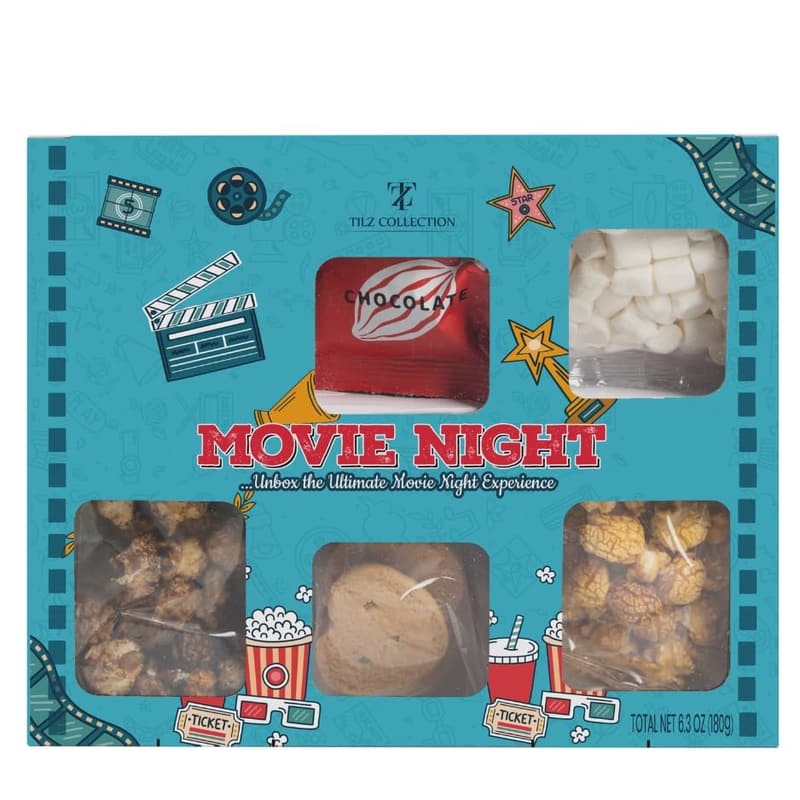 Movie Night Snack Box with Chocolates & Popcorn
