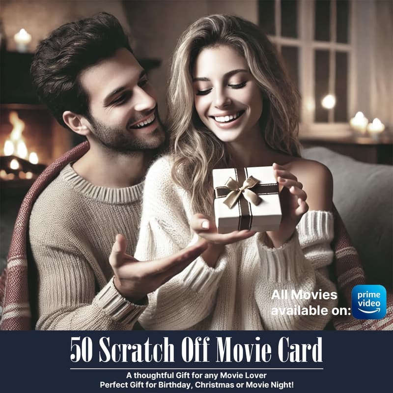Movie Night Scratch Off Poster - Unique Gift for Couples