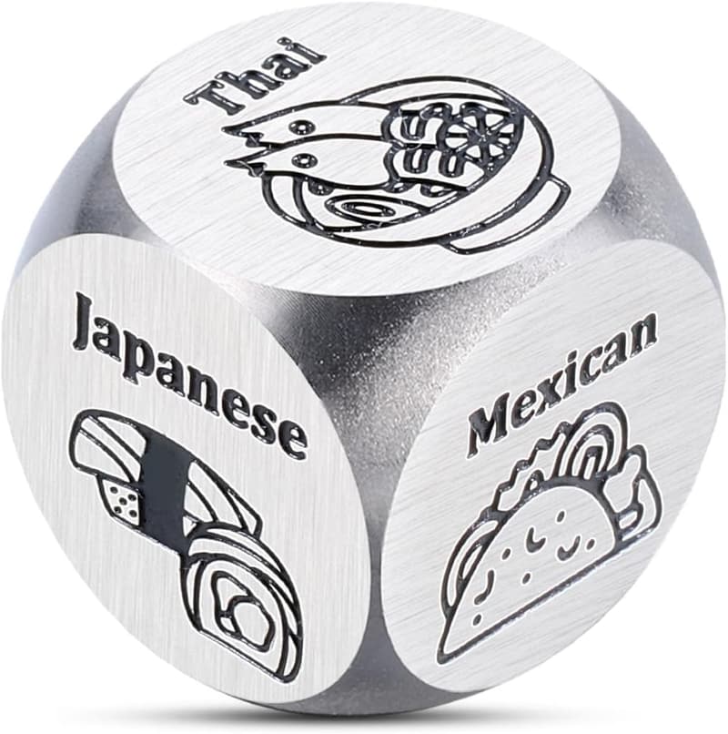 Valentine's Day Gift Basket with Food Decision Dice for Couples
