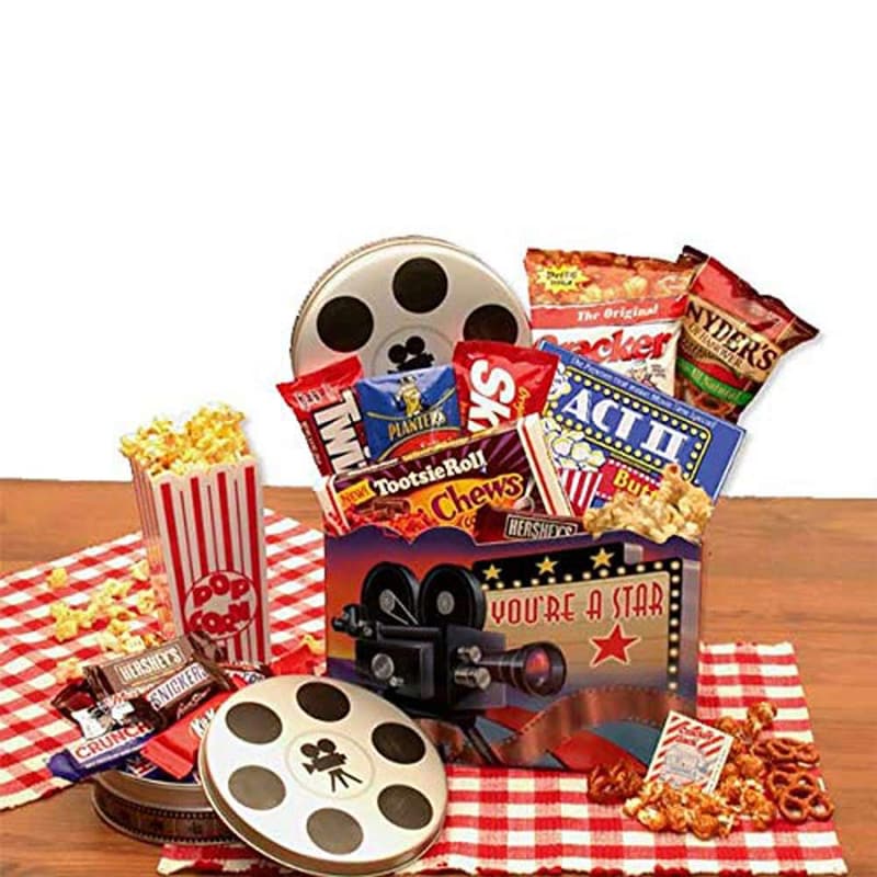 Movie Night Gift Basket - You're a Superstar Collection