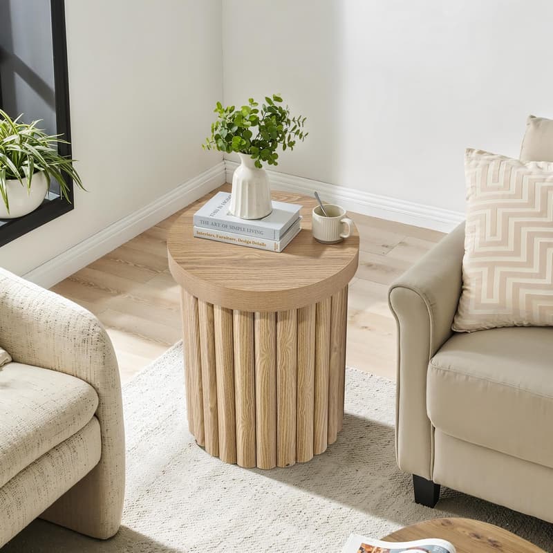 Mid-Century Modern Wood Side Table, 19