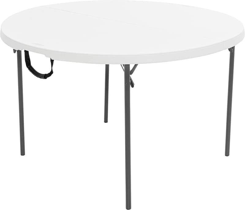 4-Foot Fold-in-Half Round Table for Commercial Use