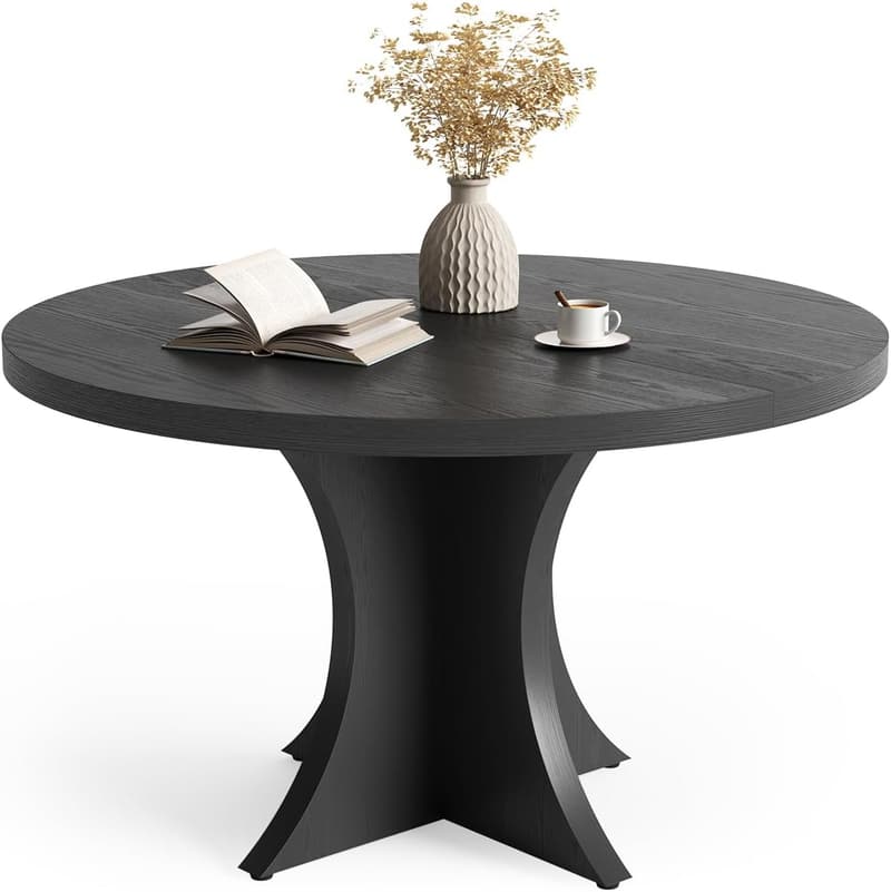 Farmhouse Round Dining Table for 4-6, 47.24