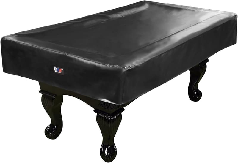 Heavy-Duty Waterproof Leatherette Billiard Table Cover, 7'/8'/9'