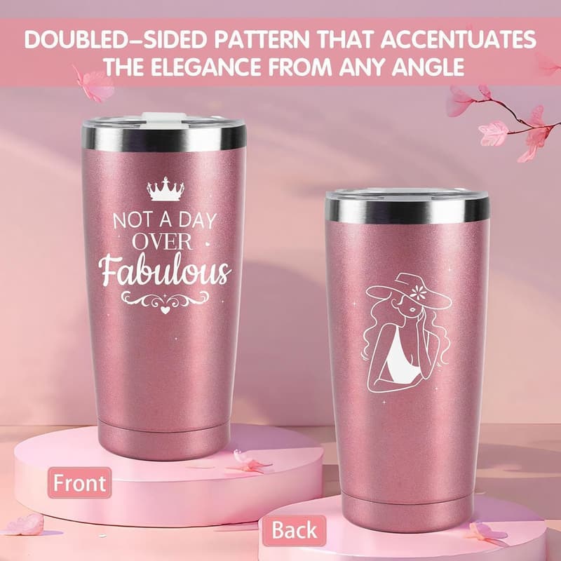 Spa Gift Set for Women with Tumbler Cup - Relaxing Birthday Gift