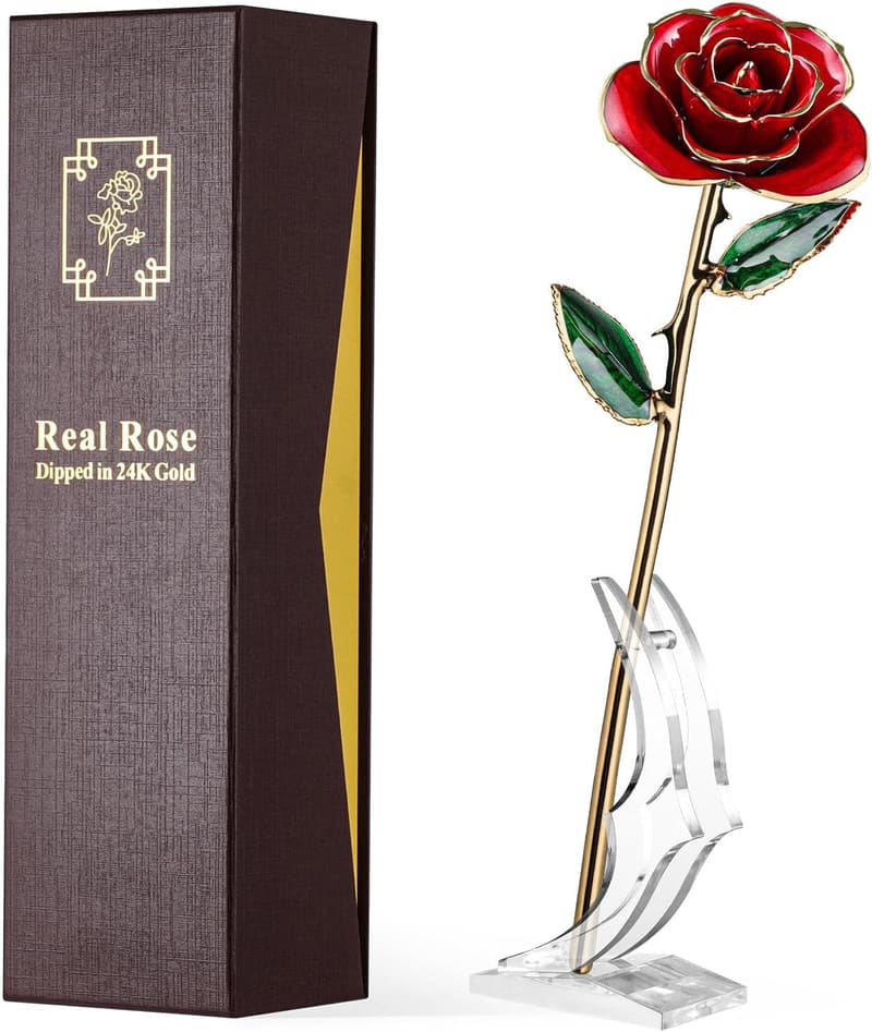 Eternal 24K Gold Dipped Rose - Romantic Gift for Her