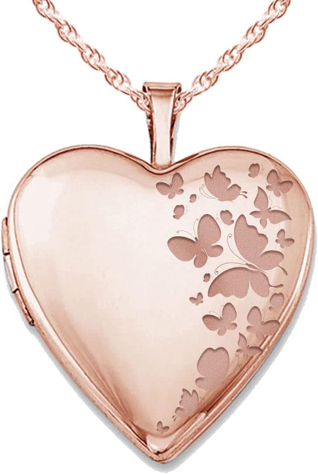 Personalized Heart-Shaped Photo Locket Necklace for Women