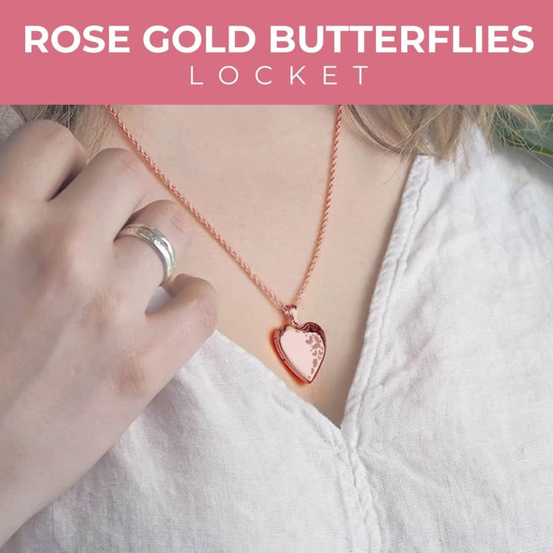 Personalized Heart-Shaped Photo Locket Necklace for Women