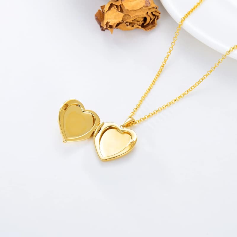 Personalized Sterling Silver Heart Photo Locket Gift