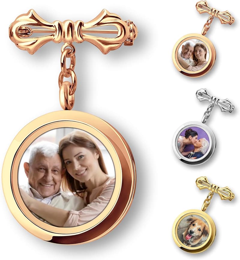 Personalized Wedding Bouquet Charm - Handmade Double-Sided Locket