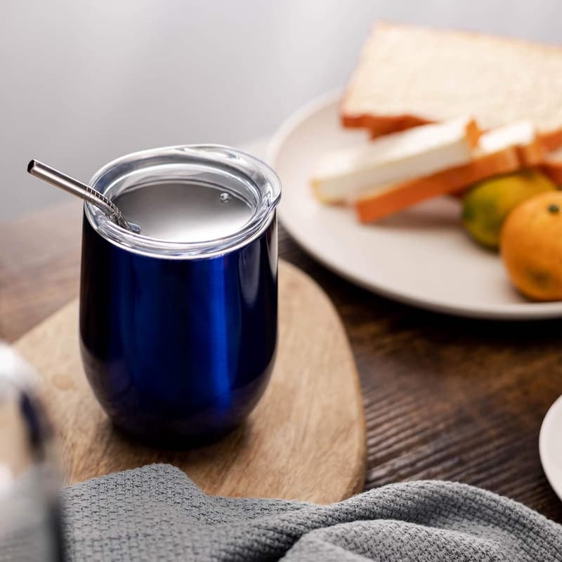 Royal Blue 12oz Stainless Steel Insulated Wine Tumbler