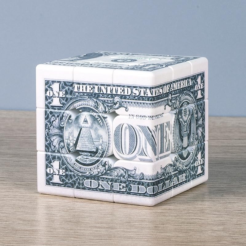 Dollar Bill 3x3 Speed Cube Puzzle Toy