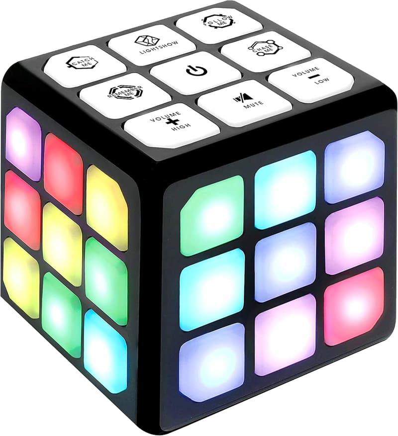 Rechargeable Kids Activity Cube - 7 Fun Games for Ages 8-13