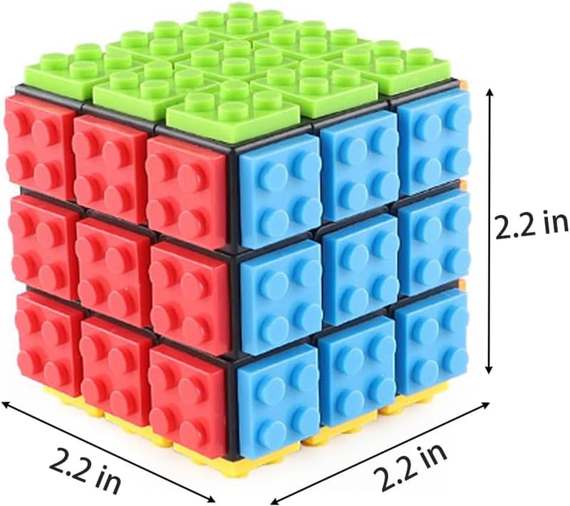 3x3 Speed Cube Puzzle - Sturdy Sensory Toy for All Ages
