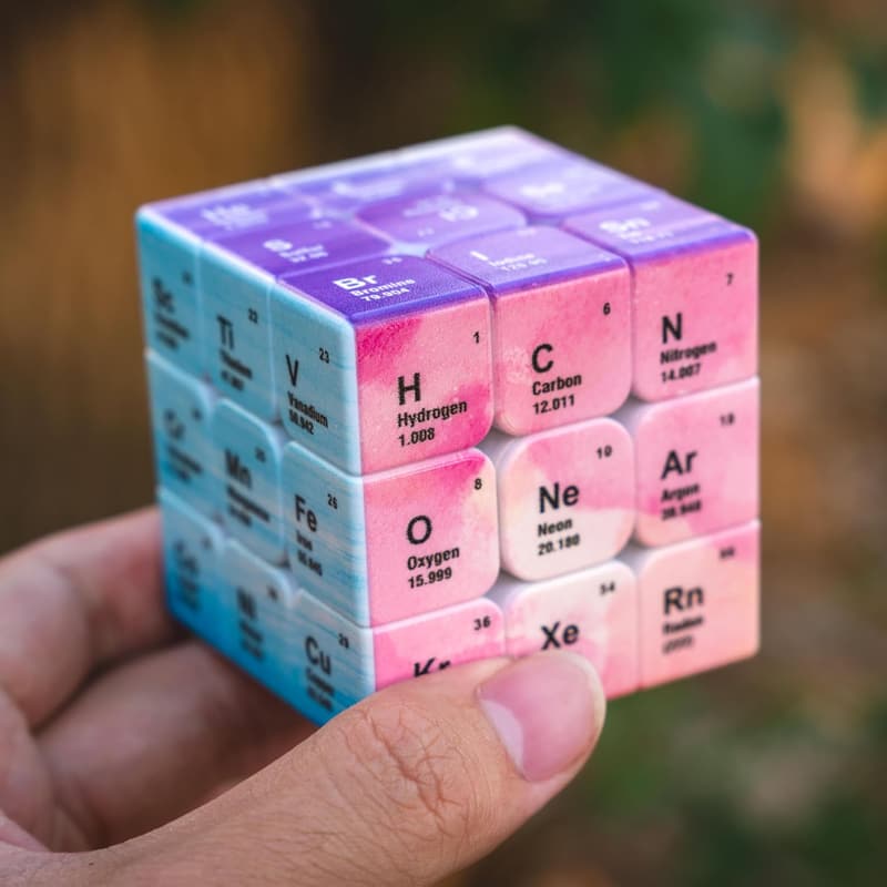 Periodic Table 3x3 Speed Cube Puzzle