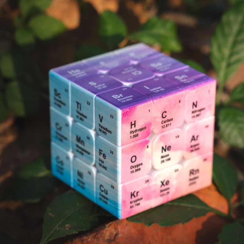 Periodic Table 3x3 Speed Cube Puzzle