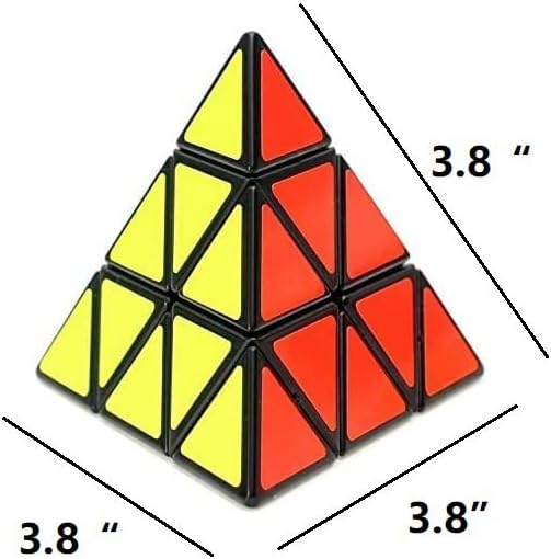 Glow-in-the-Dark Pyramid Cube Speed Puzzle for Kids & Adults