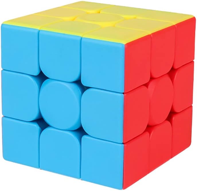 Educational 3x3 Speed Cube Puzzle for Kids - Smooth Turning, Stickerless