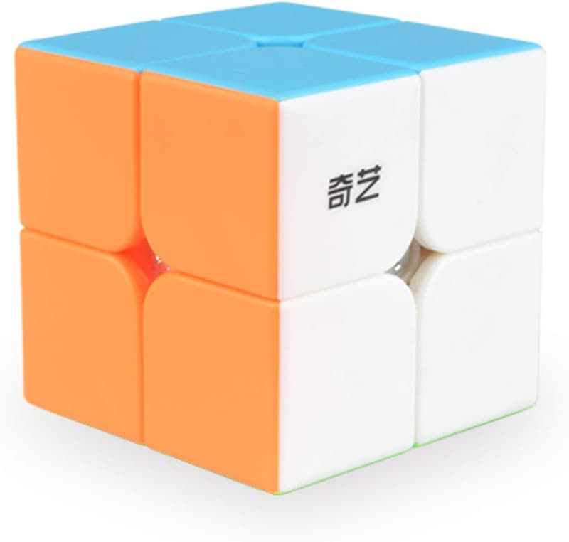 Stickerless 2x2 Speed Cube - Educational Puzzle Toy (50mm)