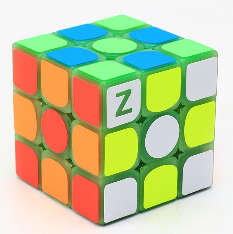 Green Fluorescent 3x3 Speed Cube Puzzle for Adults