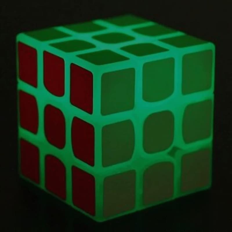 Green Fluorescent 3x3 Speed Cube Puzzle for Adults