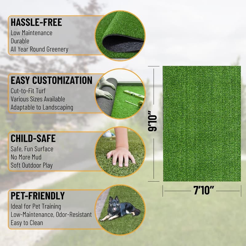 Faux Grass Rug - 7'10