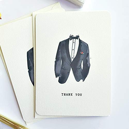 Groomsmen Thank You Cards Boxed Set for Weddings
