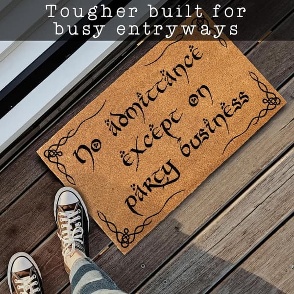 Party Business Welcome Mat - 30x17 Inch Nerd Design