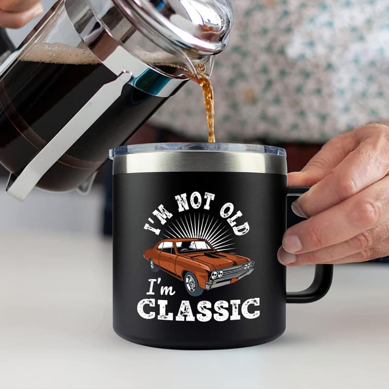 Classic Humor Tumbler for Dad - 14oz Stainless Steel Mug