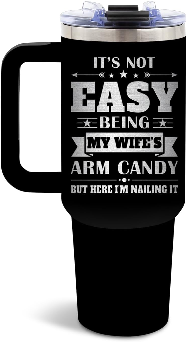 Appreciation Gift for Husband, Stainless Steel 40 Oz Tumbler