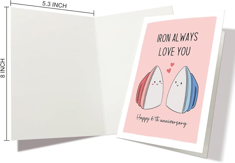 6th Anniversary Iron Card for Couples - Always Love You