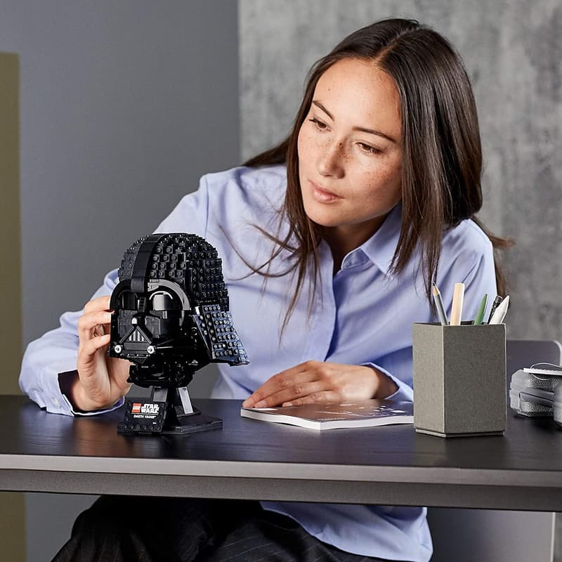 LEGO Star Wars Darth Vader Helmet Collectible Model Kit for Adults