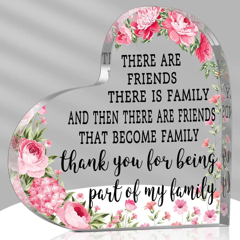 Birthday Friendship Acrylic Plaque for Women and Girls