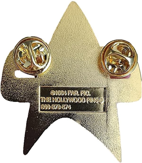 Star Trek Voyager Communicator Replica Gold Uniform Pin