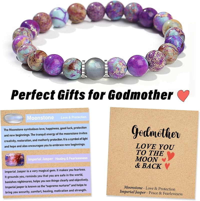 Gemstone Bracelet Gift for Women - Natural Stone Design