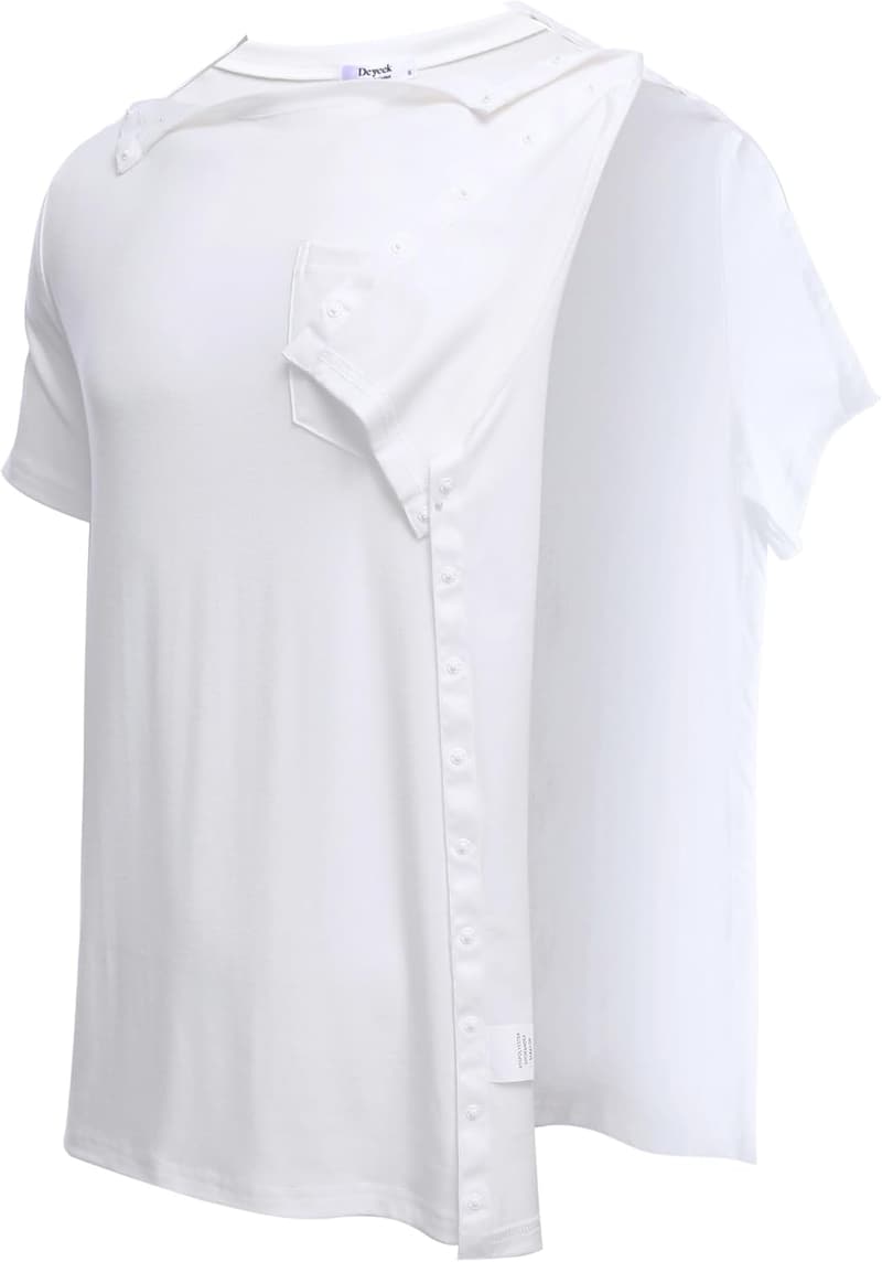 Men's Adaptive Recovery Shirt - Short Sleeve, Tear-Away Snap Design
